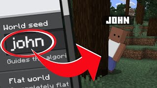 quotDONT PLAY ON THIS CURSED SEED quotjohnquot on Minecraft Bedrock EditionPE Xbox Switch Windows [upl. by Salokin]