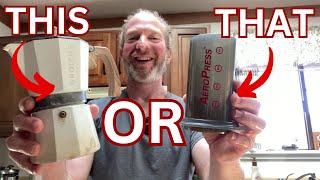 Grosche Milano Espresso Maker versus Aeropress Original Coffee Press [upl. by Atnuahsal]