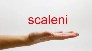 How to Pronounce scaleni  American English [upl. by Ijneb]