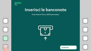 Versamento contanti  ATM BPER Banca [upl. by Den888]