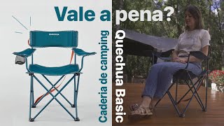 Review Cadeira Dobrável de Camping Quechua Basic [upl. by Baldwin]