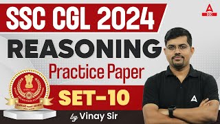 SSC CGL 2024  SSC CGL Reasoning Classes By Vinay Tiwari  SSC CGL Reasoning Practice Set 10 [upl. by Yllitnahc]