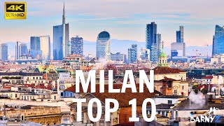 Milan Italy  top 10 travel guide 4K [upl. by Dohsar]