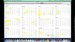 How to Show Holidays in the Calendar App on OS X Mavericks [upl. by Akselav942]