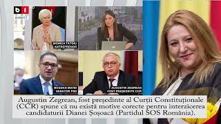 Diana Șoșoacă are dreptate Augustin Zegrean fost președinte CCR confirmă ii [upl. by Muns74]