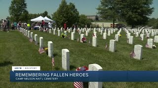 Remembering fallen heroes at Camp Nelson [upl. by Ahsehyt]