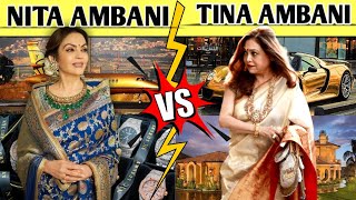 Nita Ambani VS Tina Ambani Comparison  Lifestyle House Cars Net worth [upl. by Halsted956]