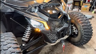 Can Am X3 Max gets new lights with turn signals [upl. by Arbua]