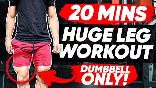 20 MIN HOME LEG WORKOUT DUMMBELLS ONLY [upl. by Calderon]