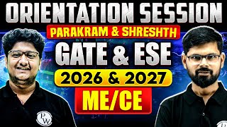 GATE amp ESE Preparation  Parakram amp Shreshth  Mechanical  Civil  Batch Orientation Session [upl. by Wester13]