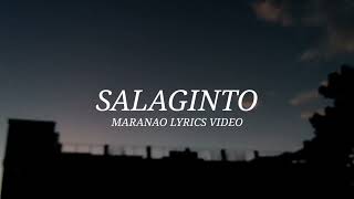 Salaginto  Meranao Lyrics Meranao Channel [upl. by Oicnecserc]