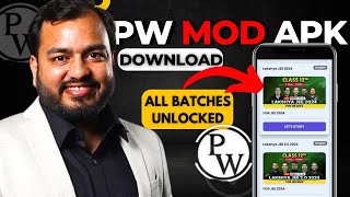 PW Mod Apk  All Lectures Free  All Course Free  Best App PW  DYHARD IITNEET STUDY APP [upl. by Aisorbma]