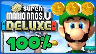 New Super Mario Bros U Deluxe 💚 71 Frozen Fuzzies 💚 100 All Star Coins [upl. by Akinit327]