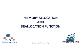 What are memory allocation and deallocation functions  What is memory allocation deallocation [upl. by Akina]