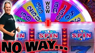 Surprise THIS Wheel Of Fortune Slot Machine Is Paying Us A HUGE Jackpot😱 [upl. by Mirabel]