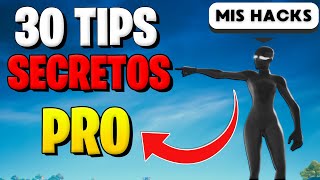 30 TIPS DE PROS que NO SABES en Fortnite  COMO MEJORAR RAPIDO [upl. by Aiuqal]