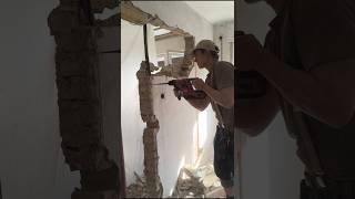 DoppeltürDurchbruch werkstatt holzwerken handwerk werkstatt diy holz abriss renovation [upl. by Ennahoj]