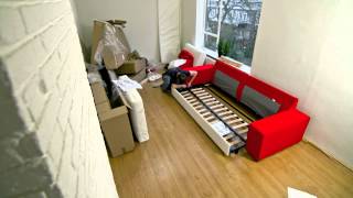 Building Ikea Kivik couch within one minute [upl. by Eemak]