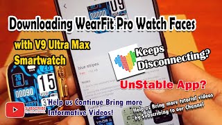 WearFit Pro App  Downloading Watch Faces Custom Watch Faces  Problems Issues we Encountered [upl. by Ati]