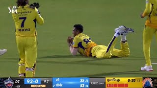 Matheesha Pathirana Catch Today  Matheesha Pathirana takes Catch of David Warner in CSK vs DC IPL [upl. by Nnylasor]