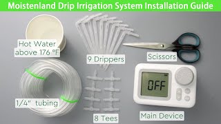 Moistenland New Drip Irrigation System Installation Guide [upl. by Perlis440]