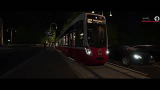 TramSim Vienna  Route U2Z [upl. by Brooking480]