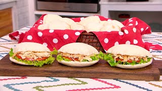 Sandwiches de pollo en pan de pita [upl. by Darsey]