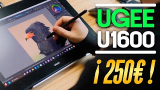 La tableta gráfica de 16quot más barata REVIEW UGEE U1600  ¿Calidad profesional por 250€ [upl. by Sirromal]