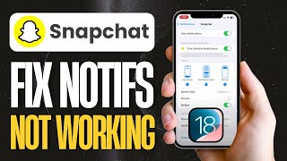 How To Fix Snapchat Notifications Not Working After iOS 18 Update [upl. by Ruy33]