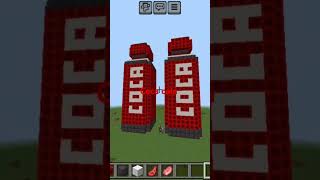 Cool coca cola Minecraft build [upl. by Irwinn874]