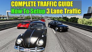 COMPLETE TRAFFIC GUIDE  How To Setup 3 Lane Shutoko SRP Traffic  Assetto Corsa [upl. by Mead]