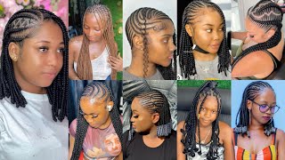 2024 Latest Cornrow Braids Hairstyles  Braids For Black Women  Twist Hairstyles Ghana Weaving [upl. by Sexton]