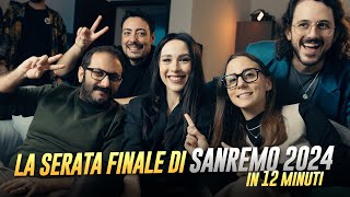 LA SERATA FINALE DI SANREMO 2024 con Aurora Ramazzotti Herbert Ballerina Fred de Palma Maninni [upl. by Babb]