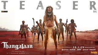 Thangalaan Telugu Teaser  Chiyaan Vikram  K E Gnanavelraja Pa Ranjith G V Prakash Kumar [upl. by Aiuqes]