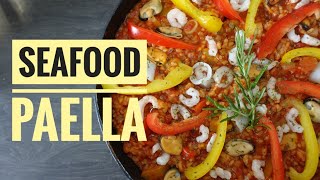 How to Make Paella Seafood Recipe  Cowell Chan [upl. by Eiralih]