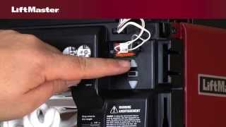 How to program travel on LiftMaster® Security20™ garage door opener [upl. by Ahsenet]