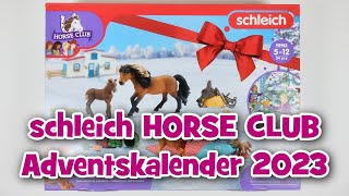 schleich HORSE CLUB Adventskalender 2023 98982  UNBOXING [upl. by Nnahgaem]