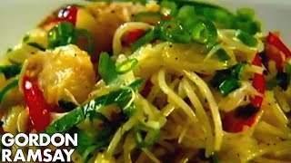 Pasta with Crab Chilli and Lime  Gordon Ramsay [upl. by Hughett]