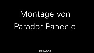 Montage Parador Paneele [upl. by Sender]