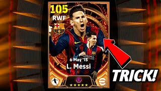 Trick To Get BIG TIME 105 Rated L MESSI  105 RATED L MESSI TRICK  eFootball 2024 Mobile [upl. by Naek462]