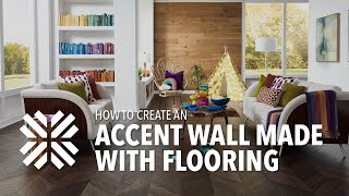 How to Create a Wood or Stone Look Accent Wall Video  Background amp Design Ideas [upl. by Hayarahs4]