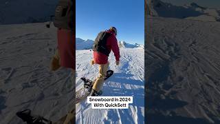 Snowboard in 2024 with QuickSett  snowboarding new snowboard rider [upl. by Reisfield]