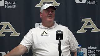 2024 Akron Zips Football  PostGame Press Conference vs Bowling Green  10424 [upl. by Celtic]