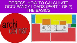 AC 010  Egress How to Calculate Occupancy Loads Part 1 of 2  The Basics [upl. by Eannaj822]