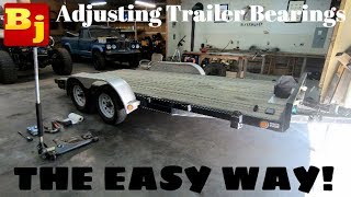 Adjusting Trailer Bearings The EASY way [upl. by Akiemat]