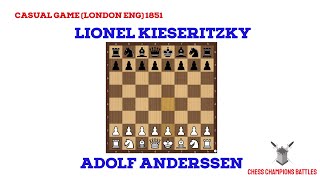 Immortal Game Masterpiece Anderssen’s Magic Chess Triumph  1851 London [upl. by Shelden]