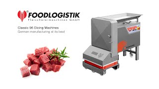 Foodlogistik Dicing Machine  variety of products [upl. by Karlens181]