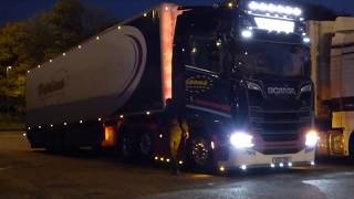 Harrisons Transport Volvo 500 FH4 Vs Scania Next Generation 2017 [upl. by Easton]