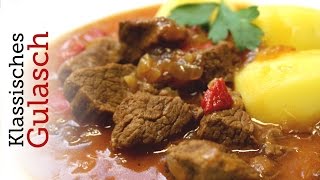 Rezept  Gulasch Red Kitchen  Folge 144 [upl. by Llorre]