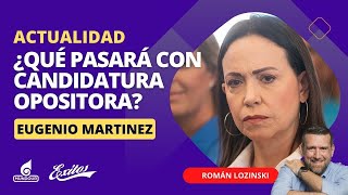 ¿Qué pasará con candidatura opositora Román Lozinski entrevista Eugenio Martinez [upl. by Nainatrad]